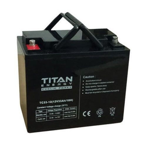 TitanEnergy 12V 33Ah EV12-33 ciklikus elektromos kerékpár akkumulátor