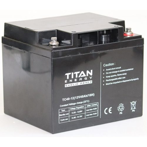 Titan Energy TC40-12 12V 40Ah kerekesszék rokkantkocsi akkumulátor