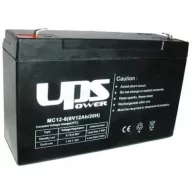   UPS Power 6V 12Ah MC12-6 zárt ólomsavas zselés akkumulátor