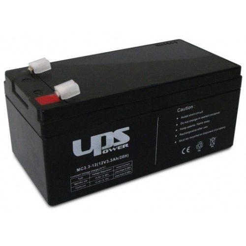 UPS MC3.3-12 12V 3,3Ah zárt ólomsavas akkumulátor