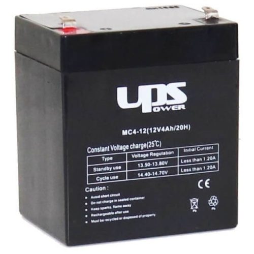 UPS MC4-12 12V 4Ah zárt ólomsavas akkumulátor
