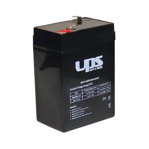 UPS MC4-6 6V 4Ah zárt ólomsavas akkumulátor