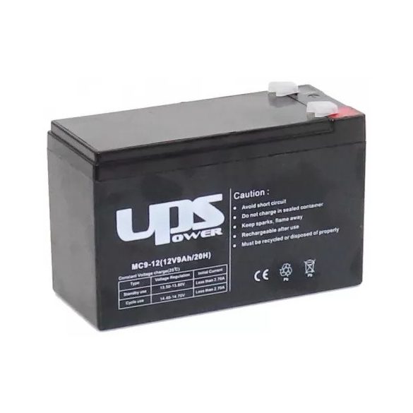 UPS Power MC9-12 12V 9Ah zselés akkumulátor