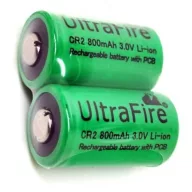 UltraFire RCR2 800mAh 15270 3V Lithium tölthető fotó elem