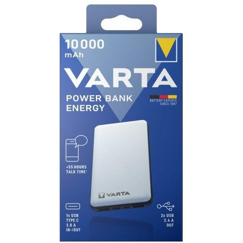 VARTA Hordozható Power Bank Energy 10000mAh töltő - 57976