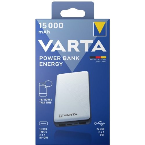 VARTA Hodozható Power Bank Energy 15000mAh töltő - 57977 