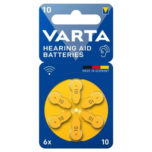 VARTA V10/6BP PR10 PR70 hallókészülék elem