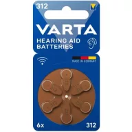VARTA V312/6 PR41 1,45V hallókészülék elem