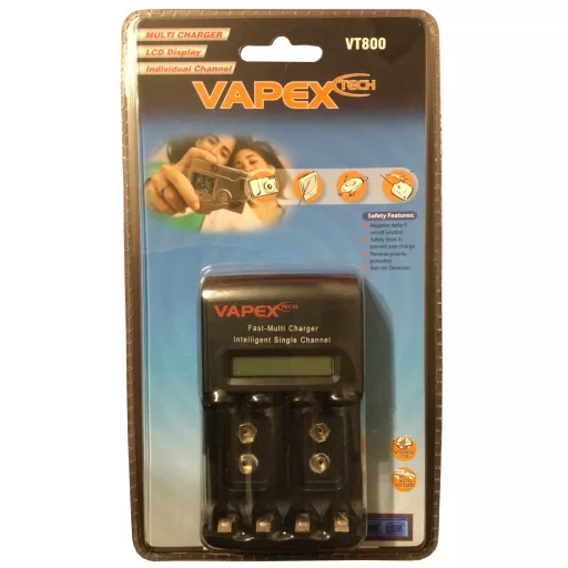 Vapex VT800 AA ceruza AAA mikro 9V elem töltő