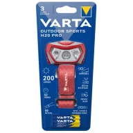 VARTA OUTDOOR SPORTS H10 PRO 16650 PIROS fejlámpa
