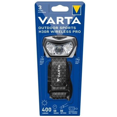 VARTA OUTDOOR SPORTS H30R WIRELESS PRO FEJLÁMPA - 18650