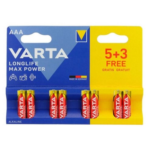 Varta LONGLIFE Max Power LR03/8BP 4703 AAA tartós mikro elem