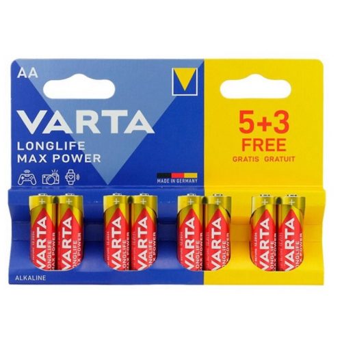 Varta LONGLIFE Max Power LR6/8BP 4706 AA tartós ceruza elem