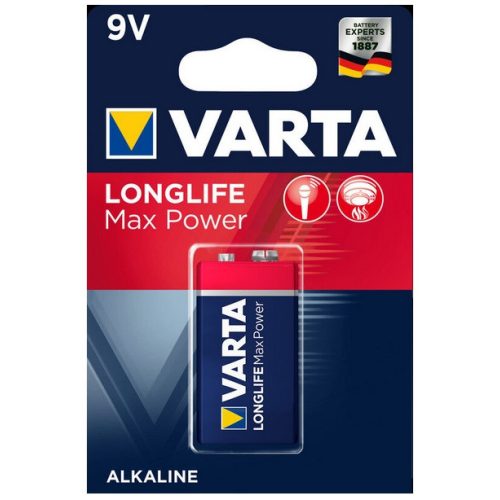 Varta LONGLIFE Max Power 6LR61 tartós 9V elem