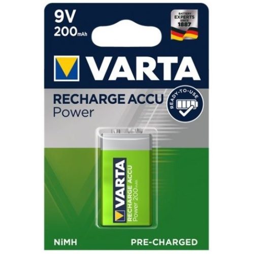 Varta Power 200mAh HR22 tölthető hasáb 9V elem