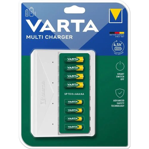 Varta Multi Charger AA AAA 57659 8 cellás elemtöltő