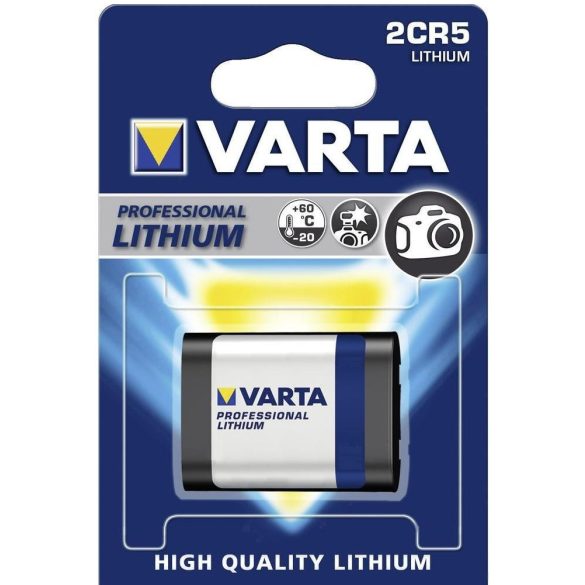 Varta 2CR5 Lithium 6V fotó elem
