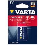 Varta LONGLIFE Max Power 6LR61/1BP 4722 9V tartós elem