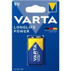 Varta Longlife Power 6LR61/1BP 4922 tartós 9V elem