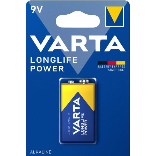 Varta Longlife Power 6LR61/1BP 4922 tartós 9V elem