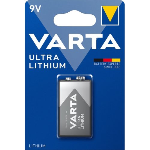 Varta 9V ULTRA 6122 Lithium elem 