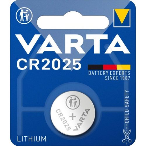 Varta CR2025 6025 3V Lithium gombelem
