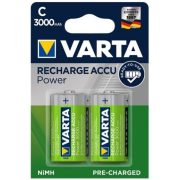 Varta Power HR14/2BP 1,2V 3000mAh NiMh C baby tölthető elem 56714