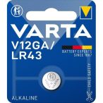 Varta V12GA LR43 4278 1,5V gombelem