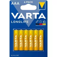   VARTA LONGLIFE Alkaline LR03/6 4103 1,5V tartós AAA mikro elem