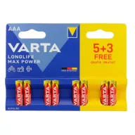   Varta LONGLIFE Max Power Alkaline LR03/5+3 4703 1,5V tartós AAA mikro elem