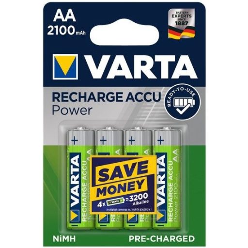 Varta Power 2100mAh HR6/4BP 56706 NiMh ceruza akkumulátor AA tölthető elem