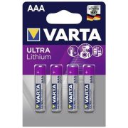 Varta ULTRA Lithium L92/4BP 6103 AAA tartós mikro elem