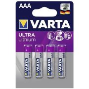 Varta ULTRA Lithium L92/4BP 6103 AAA litium mikro elem
