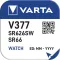 Varta V377 SR626SW ezüst-oxid 1,55V gombelem