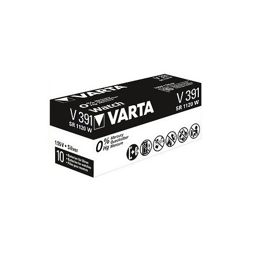 Varta V391 SR55 SR1120W ezüst-oxid gombelem