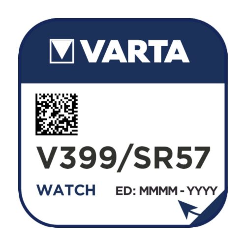 Varta V395 V399 1,55V ezüst-oxid gombelem,SR57,SR927W, bl/1