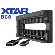 Xtar BC8 1,2V/1,5V Ni-Mh/Li-ion akkumulátor töltő
