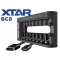 Xtar BC8 1,2V/1,5V Ni-Mh/Li-ion akkumulátor töltő