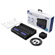   Xtar VC8S +45W adapter 1,2V NiMh AAA/AA/A/SC/C 3,6V/3,7V Li-ion akkumulátor töltő