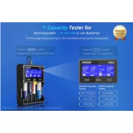   Xtar VX4 1,2V/1,5V/3,2V/3,6V/3,7V NiMh/NiCD/LiFePo4/Li-ion akkumulátor töltő