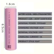 18650 3350mAh 10A YCYG ipari 3,6V Li-ion akkumulátor