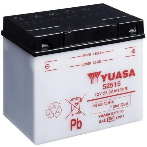 YUASA 52515 12V 25/10Hr motor akkumulátor 