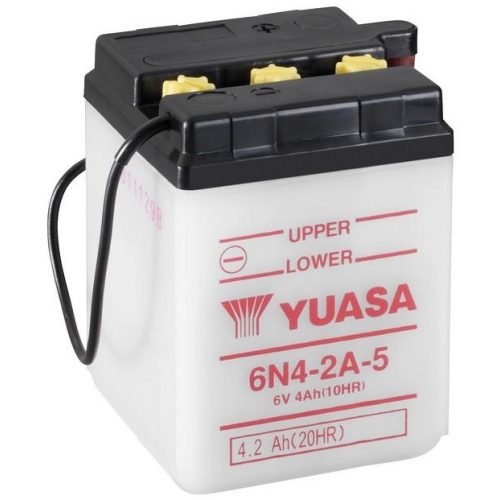 YUASA 6N4-2A-5 6V 4Ah sav nélküli száraz motor akkumulátor
