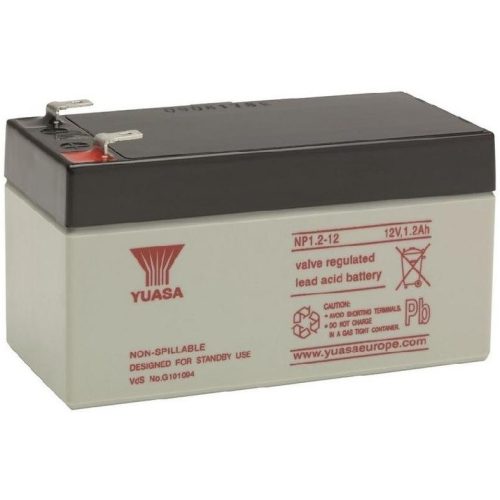 Yuasa NP1.2-12 12V 1,2Ah zárt ólomsavas akkumulátor