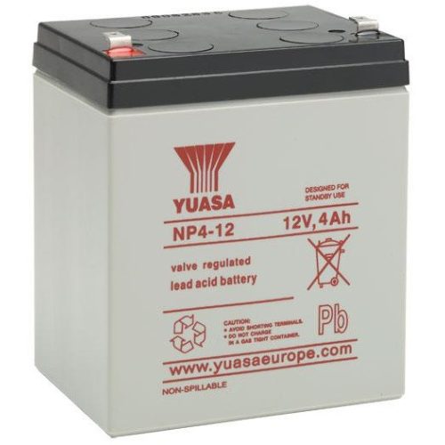 YUASA NP4-12 12V 4Ah zselés szünetmentes akkumulátor