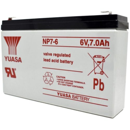 YUASA NP7-6 6V 7Ah gondozásmentes akkumulátor