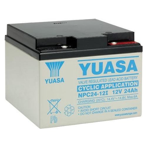 YUASA NPC24-12 zselés ciklikus akkumulátor 12V 24Ah