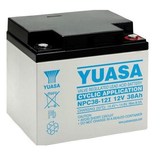 YUASA NPC38-12 zselés ciklikus akkumulátor 12V 38Ah