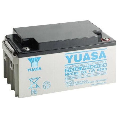 YUASA NPC65-12 zselés ciklikus akkumulátor 12V 65Ah