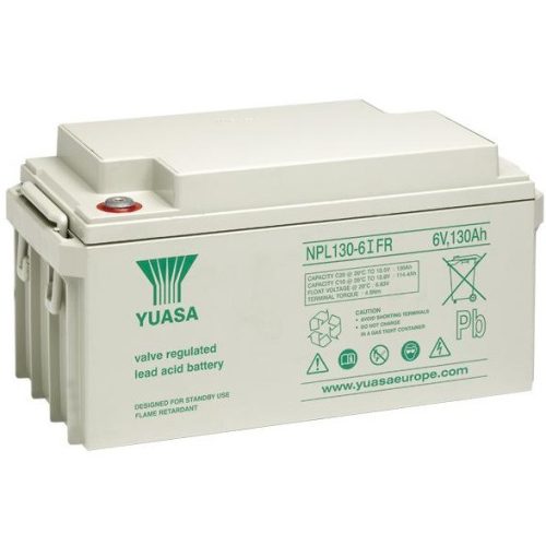 YUASA NPL130-6IFR 6V 130Ah zselés akkumulátor